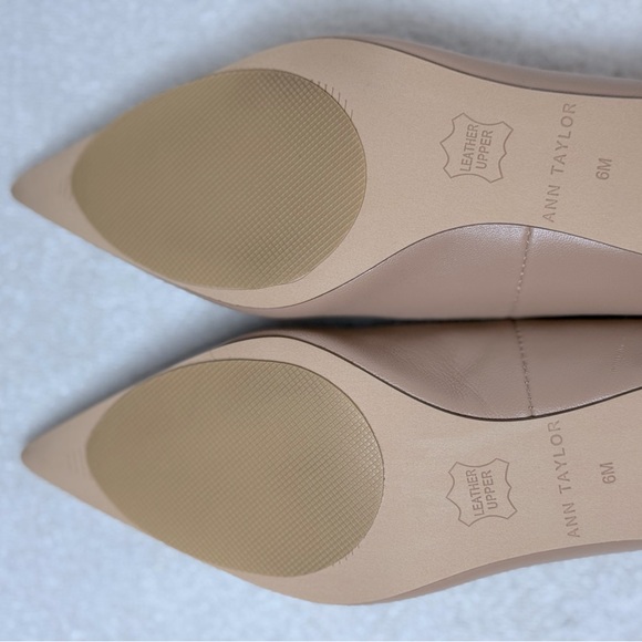 Ann Taylor, Nude Kitten Leather, 6M - Picture 3 of 3